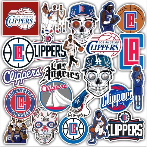 Stickers Pack Los Angeles Vinyl Clippers Aesthetic Stickers Pack of 23 pcs in Saudi Arabia