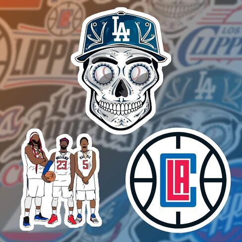 Stickers Pack Los Angeles Vinyl Clippers Aesthetic Stickers Pack of 23 pcs in Saudi Arabia