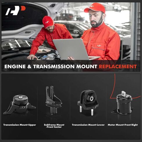 A-Premium Engine Motor and Transmission Mounts Compatible with Honda Accord 2008-2012, Accord Crosstour 2010-2011 & Acura TSX 2010-2014, 3.5L, Automatic Transmission, 4-PC Set in Saudi Arabia