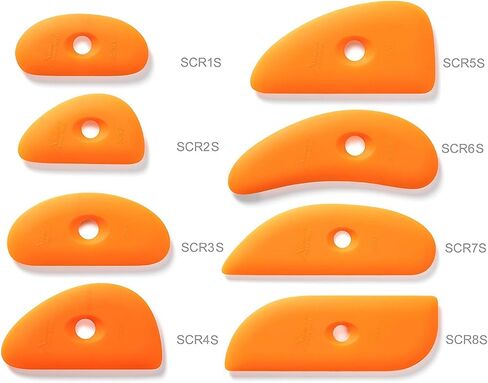 Xiem Tools Soft Silicone Clay Rib for Ceramics and Pottery (SCR1-O-10193) in Saudi Arabia