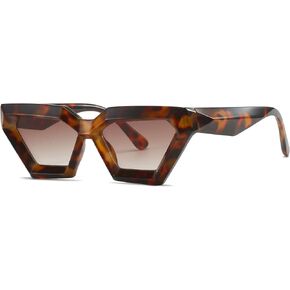 AIEYEZO Thick Frame Cat Eye Sunglasses for Women Fashion Cut Cat-Eye Sun Glasses UV400 Protection