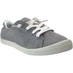 Women Slip-On Linen Canvas Lace-Up Fashion Sneaker