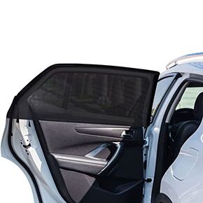 2pcs Car Front Window Sunshade, Breathable Mesh Car Window Screen Streched up to 40", for Car Night Camping, Privacy Shade