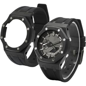 GA2100 Casioak - Carbon Fiber Case with Fluorine Rubber Strap - Retrofit Kit for Men's Watches Gshock GA-2100/GA-2110/GM-2100 in Kuwait