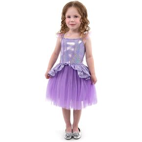 Little Adventures Lilac Tutu Princess Dress Up Costume - Machine Washable Child Pretend Play Dress with No Glitter