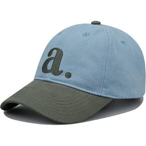 Men's Two-Tone Baseball Cap Curved Brim Trucker Cap Embroidered Dad Hat Adjustable Golf Fitted Hat for Women in Kuwait