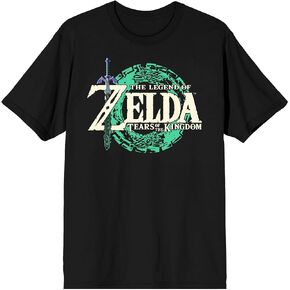Bioworld The Legend of Zelda Tears of The Kingdom Logo Crew Neck Short Sleeve Black Adult T-Shirt
