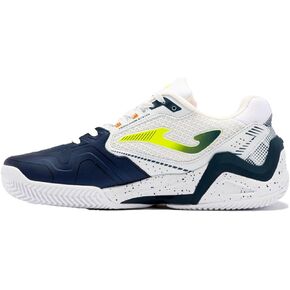 Joma T.Set 2332 – Tennis Shoes for Men, Cushioning, Comfort, and Stability for Training and Competition (White Navy)