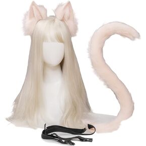 Vivilly Fox Cat Ear and Tail Halloween Cosplay Accessories for Women and Girls
