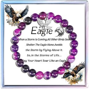 Eagle Scout Gifts Eagle Gift for Eagle Lover Eagle Bracelet Natural Stone Bracelet Jewelry Christmas gifts Birthday Gifts