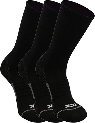 TCK Basketball Socks for Men or Women 9-11, 10-13, Elite Athletic Cushion Crew Socks with Arch Compression 3-pack in Saudi Arabia
