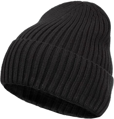 CLAPE Cuffed Beanie Hat Winter Hats for Men Knit Slouchy Beanie Hats Warm Baggy Skull Cap Stretchy Warm Ski Hats in Saudi Arabia