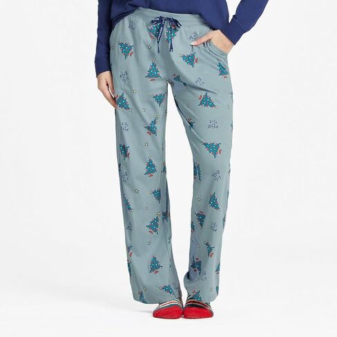 Life is Good Women's Vintage Heart Tree Sleep Pants, Smoky Blue, Small in Saudi Arabia