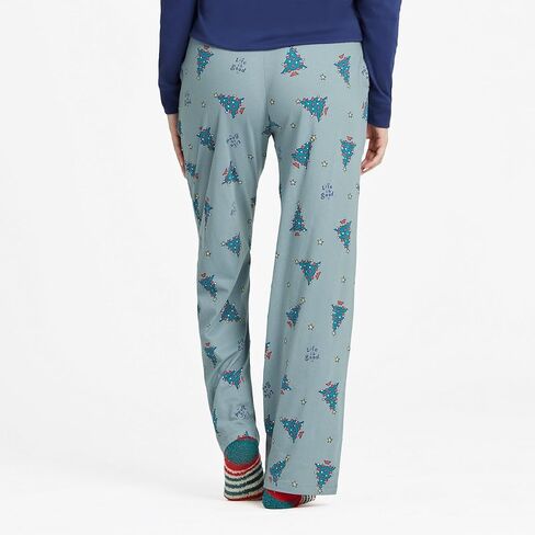 Life is Good Women's Vintage Heart Tree Sleep Pants, Smoky Blue, Small in Saudi Arabia