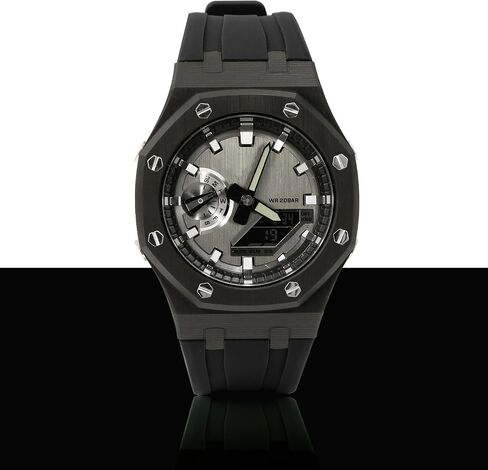 GA2100 Casioak - هيكل من ألياف الكربون مع حزام مطاطي من الفلور - مجموعة تحديثية لساعات الرجال Gshock GA-2100/GA-2110/GM-2100 in Kuwait