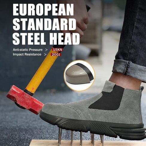 ARCHINSERT Steel Toe Shoes for Men Women Comfortable Safety Shoes Protected Steel Toe Outdoor Protection Construction Working Boots in Saudi Arabia