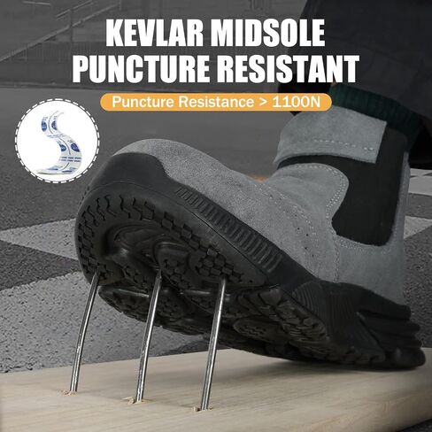 ARCHINSERT Steel Toe Shoes for Men Women Comfortable Safety Shoes Protected Steel Toe Outdoor Protection Construction Working Boots in Saudi Arabia