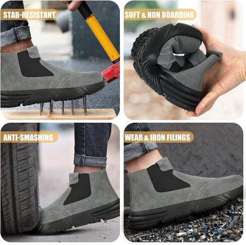 ARCHINSERT Steel Toe Shoes for Men Women Comfortable Safety Shoes Protected Steel Toe Outdoor Protection Construction Working Boots in Saudi Arabia