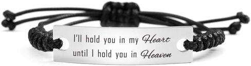 SOUSYOKYO Memorial Jewelry I Will Hold You in My Heart Until I Hold You in Heaven Bracelet Miscarriage Gift in Saudi Arabia