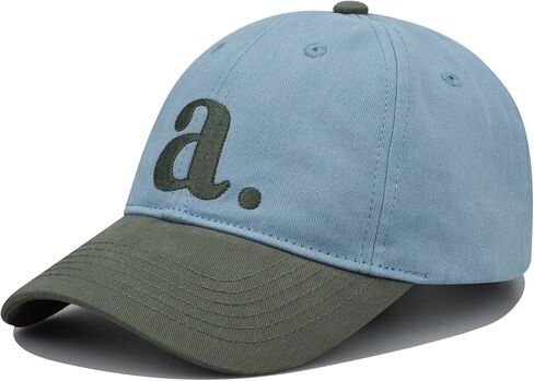 Men's Two-Tone Baseball Cap Curved Brim Trucker Cap Embroidered Dad Hat Adjustable Golf Fitted Hat for Women in Kuwait