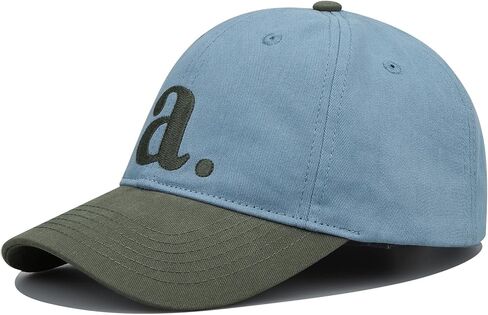 Men's Two-Tone Baseball Cap Curved Brim Trucker Cap Embroidered Dad Hat Adjustable Golf Fitted Hat for Women in Kuwait