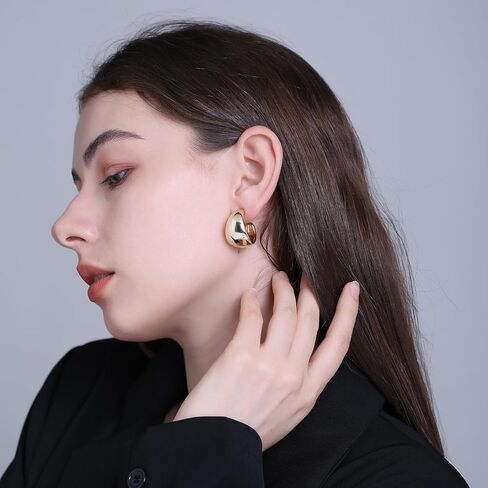 RUOFFETA Acrylic Small Round Hoop Earrings, Lightweight Open Hoops Candy Color Hoop Earrings for Women Girls in Kuwait