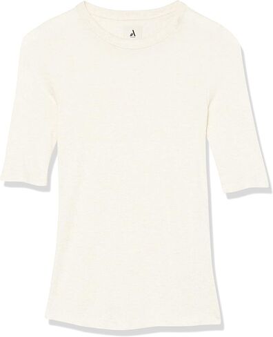 تي شيرت نسائي من Amazon Aware بأكمام مضلعة ورقبة دائرية (متوفر بمقاس كبير) in Kuwait