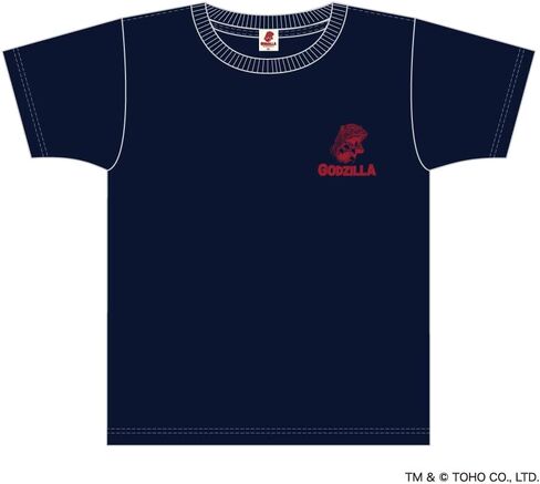 تي شيرت جودزيلا ستة وثلاثون منظرًا لجبل فوجي هوكوساي، أزرق داكن، مقاس كبير in Kuwait