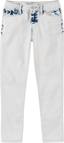 Calvin Klein Girls' Stretch Denim Jeans, Full-Length Skinny Fit Pants with Pockets in Saudi Arabia
