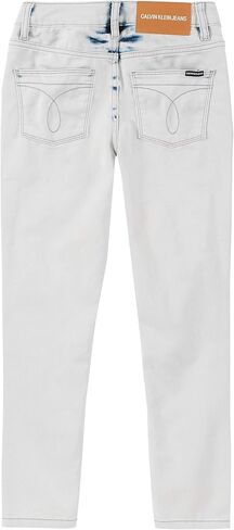 Calvin Klein Girls' Stretch Denim Jeans, Full-Length Skinny Fit Pants with Pockets in Saudi Arabia