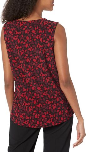 Anne Klein Women's Printed Pleat Front Knit Shell in Saudi Arabia