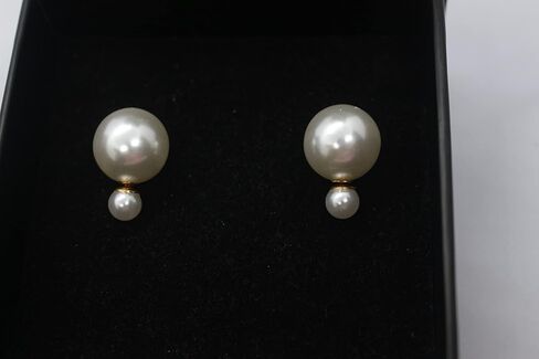 اقراط دبوسية مزدوجة الجوانب من اللؤلؤ الصناعي للنساء من نيشكا، اقراط مرصعة باللؤلؤ على الوجهين للفتيات تحب بلا حدود، نحاس، بدون احجار كريمة, النحاس, لا أحجار كريمة in Kuwait