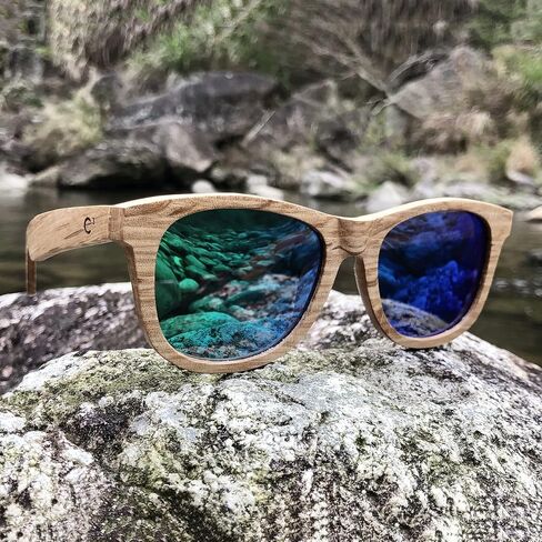 C3 Handmade Natural Wood polarized lens Sunglasses for Men and Women for Traveling Driving and Gift in Saudi Arabia