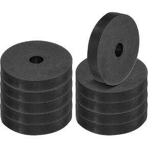 PATIKIL Multi Purpose Rubber Spacer, 20 Pcs 1"OD 0.31"ID 0.4"Thickness Neoprene Round Anti-Vibration Isolation Pads Isolator Rubber Bushings Spacer Washer for HVAC Bolts Car Accessories