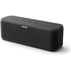 Anker SoundCore Boost 20W Bluetooth Speaker with BassUp Technology - 12h Playtime, IPX5 Water-Resistant, Portable Battery with 66ft Bluetooth Range/Superior Sound & Bass (Renewed)