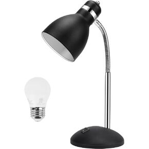 مصباح طاولة، مصباح مكتب صغير مع معقوفة مرنة، مصباح دراسة قابل للتعديل مع مفتاح تشغيل/إيقاف، مصباح منضدة لغرفة النوم وغرفة النوم والفصول الدراسية والكلية in Kuwait