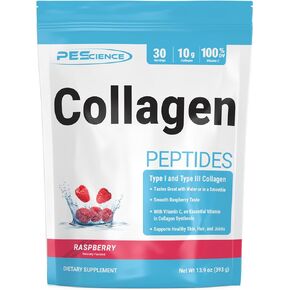 PEScience Collagen Peptides Powder, Hydrolyzed Collagen Protein with Vitamin C, 30 Servings, Chocolate, Supports Hair, Skin, and Nails