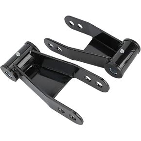 Qiilu 2pcs 1"-2" Lowering Drop Shackles Kit for C10 1973 1974 1975 1976 1977 1978 1979 1980 1981 1982 1983 1984 1985 1986 1987 Adjustable Lowering Parts Kit