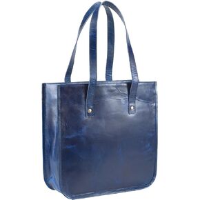 Handmade World Leather Women's Tote Bag 'The Aria' Fits 13 Inch Laptop Computer Shoulder Purse Handbag For Shopping Office