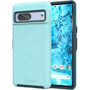 Crave Dual Guard for Google Pixel 7 Case, Shockproof Protection Dual Layer Case for Google Pixel 7 - Aqua