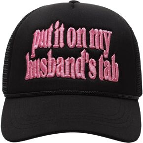Embroidered Lettering Print Truck Hat Baseball Cap Trucker Mesh Snapback Hat