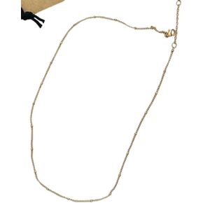 Aylin James Gold Choker Necklace, Tarnish-Free, 16 Inches, Gold