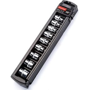 MAXPOWER 9-Piece 3/8 Inch E-Torx Star Socket Set - E7, E8, E10, E11, E12, E14, E16, E18, E20