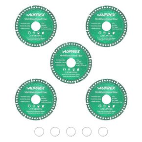 5 Pack 4 Inch Indestructible Disc for 7/8" Angle Grinders, Ultra-Thin Diamond Circular Saw Blade for Grinders, Multi-Functional Cutting Disk for Cutting Everything in Seconds-Blue