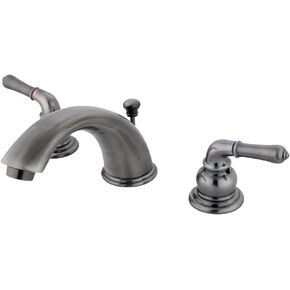 Kingston Brass KB964 Magellan Widespread Bathroom Faucet, 8-Inch Adjustable Center, Polished Chrome/Polished Brass