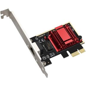 2.5GBase-T PCIe Network Adapter 2500Mbps PCI Express Gigabit Ethernet Card NIC RJ45 LAN Controller with Low Profile - RTL8125B Chip Version