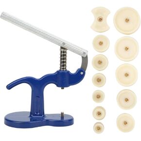 13pcs professional Watch Case Press Watch Press Tool Set Back Case Closer Watch Repair Tool Alloy Watch Press Tool With 12pcs Dies for Repair Watch, Press Glass Mirror, Back Cover