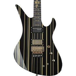 Schecter Synyster Gates Custom-S - Black with Gold Stripes