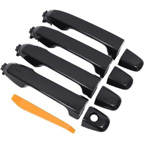 MOTOKU Front and Rear Exterior Door Handle Black for Toyota Camry 2012-2017