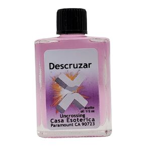 Uncrossing Oil (Descruzar Aceite) Spiritual Anointing Oil by CASA ESOTERICA MAGICK SPACE - Spiritual Cleansing & Remove Curses and Break jinxes & Driving Away Evil-0.5 FL OZ (1 Pack)